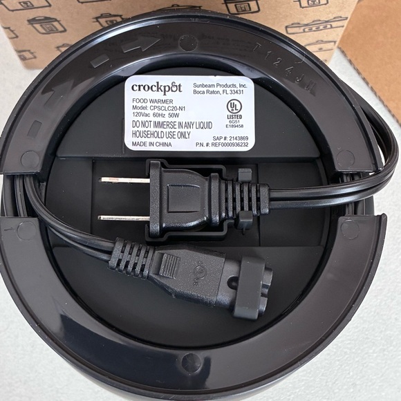 Crockpot Electric Lunch Box NEW Portable Food Warmer 20-Ounce Licorice Black - Picture 9 of 11